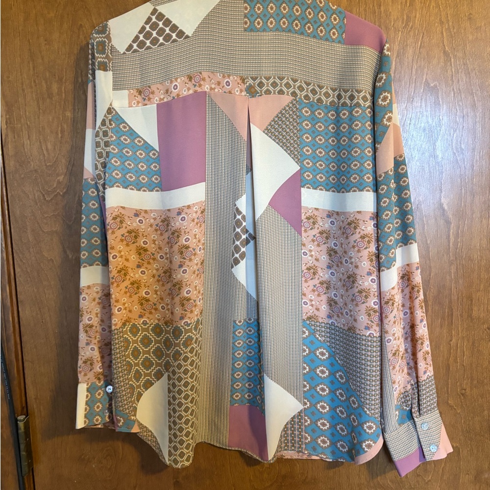 Multicolor Patchwork Blouse - image 4